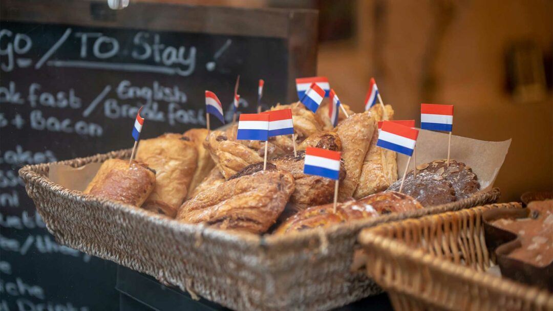 Nederlandse broodjes in een bakkerij