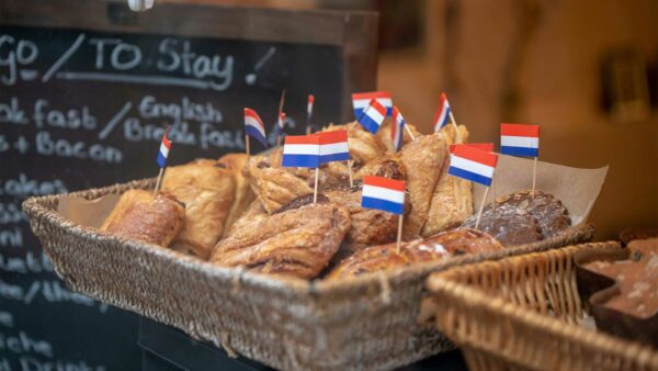 Nederlandse broodjes in een bakkerij