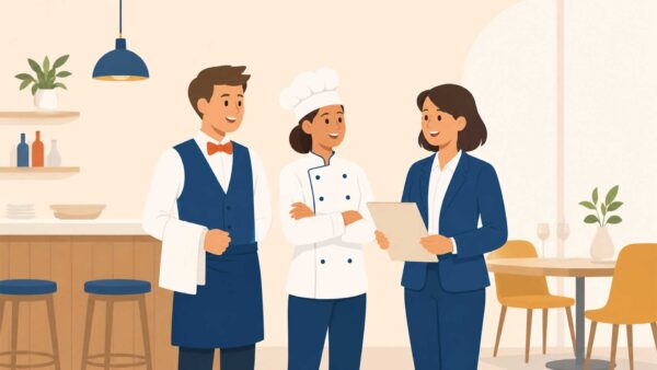 horecamedewerkers bespreken het nieuwe wettelijk minimumloon